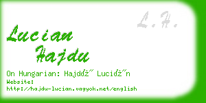 lucian hajdu business card
